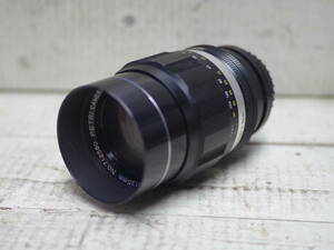 M10344 Petri レンズ 1:2.8 f=135mm NO.712580 PETRI CAMERA 135mm カビ有 現状 動作チェックなし サイズ60 0602