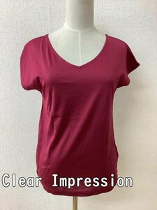 クリアインプレッション (Clear Impression) タグ付き未使用 えんじ色カットソー サイズ2