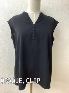 OPAQUE.CLIP オペークドットクリップ 黒 プルオーバーブラウス サイズ36/S