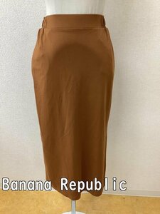 バナナリパブリック (Banana Republic) キャラメル色スカート カットソー生地 ウエストゴム サイズS