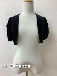 La Defence ジュネビビアン 黒ベルベット ボレロジャケット サイズ9号