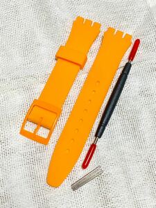 SWATCH Swatch для силикон ремень частота orange 