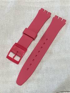 SWATCH スウォッチ用 シリコンベルト バンド ローズピンク