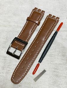 [17 мм] Новое! Swatch Swatch Leather Band Brown