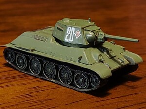 ワールドタンクミュージアム　1/144　vol. 7　T-34/76　1942年型　単色迷彩　ダークグリーン　戦車　海洋堂　タカラ　ソ連軍　クルスク