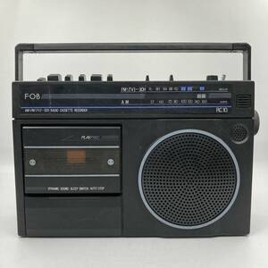 DOSHISHA CORPORATION FOB RC10 FM/AM ラジオレコーダー RADIO RECORDER ブラック 昭和レトロ アンティーク 当時物★K1053Ｉ
