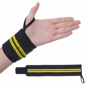  free shipping wrist wrap for wrist Vantage supporter 2 piece set ( 2 ps line yellow ) A00887