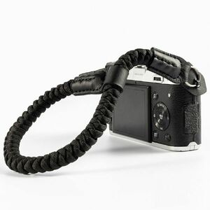 クライミングロープ カメラ用 ハンドストラップ 編込タイプ 全6色 (ブラック／A01573)