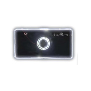 【送料無料】 LED アクリル ナンバープレート 12V 対応 ホワイトの画像1