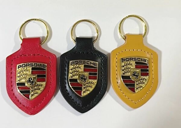 PORSCHE 3点セットキーホルダー ポルシェ クレスト