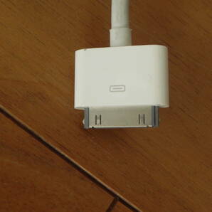 iPhone/iPod/iPad コンポジットAVケーブル 30ピン Dock RCA USB 中古の画像4