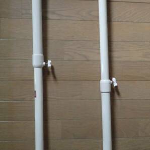 家具転倒防止突っ張り棒 ２個セット ホワイト 高さ４９~８7cm 地震対策 家具転倒防止伸縮棒の画像5