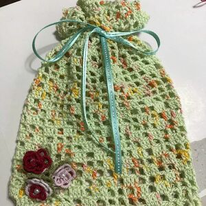 ☆ポーチ☆レース編み ハンドメイド 巾着袋 小物入れ