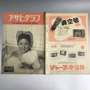 ut21/16 アサヒグラフ 1948年9月22日号／岡山・鐘紡工場 サーカス ファッション 輪タク 辰野隆 堀口大學 三木鶏郎 森田元子 昭和23年