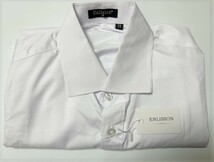 ◎Enlision ワイシャツ メンズ 長袖 形態安定 抗菌防臭 ノーアイロン ビジネスシャツ レギュラーカラー 速乾 フィット ホワイト・Mサイズ_画像5