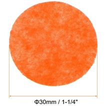 ◎丸型フェルトサークル 30mm クラフトフェルトパッド 不織布パッド DIYソーイング ハンドクラフト オレンジ 100個入り _画像2