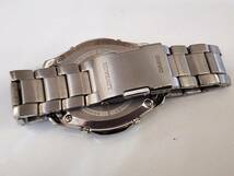 CASIO カシオ LINEAGE リニエージ LIW-M610TDS ソーラー電波 チタン ブラック系文字盤 メンズ 腕時計 稼働品_画像3