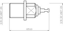 【F型レセプタクル】 Fコネクター丸座 パネル用コネクター F-R-1　本体＋ナットのみ_画像5