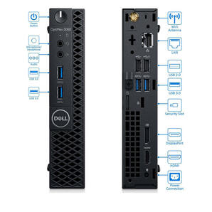 D291/DELL OptiPlex 3070 Micro/intel Core i7-8700T/16GB/M.2 NVME 256GB+HDD1TB/WIN11PRO/内蔵Wi-Fi（無線LAN）+Bluetooth/Office WPSの画像2