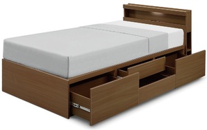  chest bed limitation wood grain high capacity storage power exist bed snoko floor board / light outlet attaching / new life new .... class one person .. one person part shop Brown 