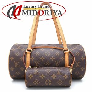 LOUIS VUITTON ルイヴィトン モノグラム パピヨン M51385 ハンドバッグ ブラウン/351021【中古】