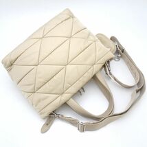 PRADA プラダ 1BG373 2Wayバッグ ナイロン DESERTO ベージュ/351043【中古】_画像3