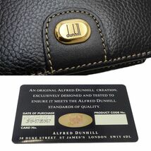 Dunhill ダンヒル コンパクトウォレット 二つ折り財布 レザー ブラック/180262【中古】_画像9