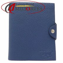 HERMES エルメス ユリスPM 手帳 トリヨンクレマンス ブルードマルト/180275【中古】_画像1