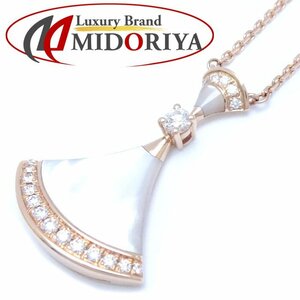 BVLGARI BVLGARY ti-va Dream necklace mother ob pearl diamond 356452 K18PG pink gold /291301[ used ]