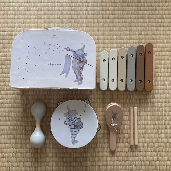 Konges Sloejd コンゲススロイド 楽器 4点セット おもちゃ タンバリン マラカス