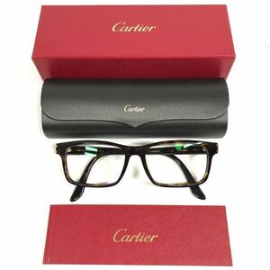 【カルティエ】基準内 Cartier 眼鏡 C金具 ロゴテンプル 度入り サングラス メガネ めがね メンズ レディース 伊製 ケース 箱付 送料520円