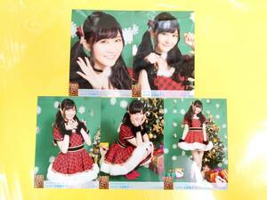 NMB48 矢倉楓子【個別生写真5枚セット】2017.November◆2017年11月◆クリスマス サンタ衣装
