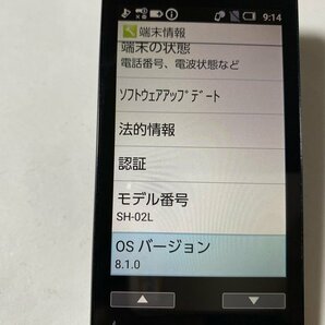 IE828 docomo SH-02L 8GB ブラックの画像3