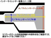 ステンレス パンチングインナーサイレンサー　汎用 70パイ（サイレンサー外径 約65ｍｍ）_画像3