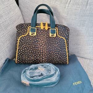 FENDI カメレオン バッグ 未使用品 フェンディ 2WAY レザー 