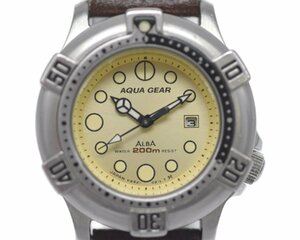 [中古品] 稼働品【SEIKO】セイコー ALBA アルバ ダイバーズ AQUA GEAR 200m V892-0120 レディース 動作OK クォーツ 中古品