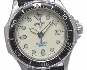 【SEIKO】セイコー スキューバ SCUBA 200m 7N35-600A ステンレス メンズ クォーツ 中古品