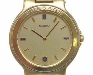 [中古品] 稼働品【SEIKO】セイコー PRESAGE プレサージュ9539-6000 クォーツ メンズ ゴールドカラー 動作OK 中古品