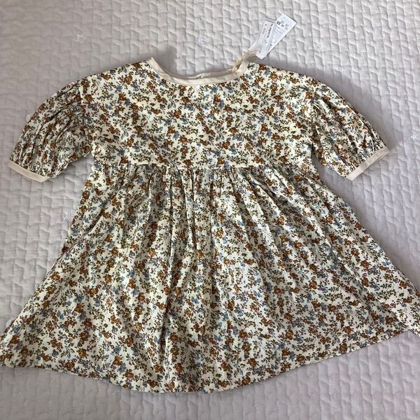 リバティ ムーンモス トップス 花柄 80cm 90cmハンドメイド