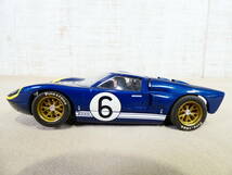 ◎ジャンク SCALEXTRIC/スケーレックストリック スロットカー フォードGT40 Mk11 ブルー×イエロー 1/32 集電ブラシ・ケース付き ＠60(2)_画像4