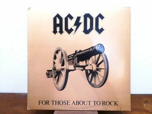 S) AC/DC 「 FOR THOSE ABOUT TO ROCK WE SALUTE YOU 」 LPレコード US盤 見開きジャケ SD11111 @80 (Z-38)
