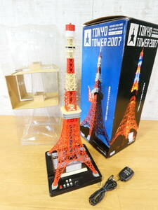 ◎ジャンク セガトイズ 模型 Tokyo Tower/東京タワー 2007 1/500スケール/約66.6cm 箱付き ジオラマフィギュア 通電のみ動確 ＠120(2)