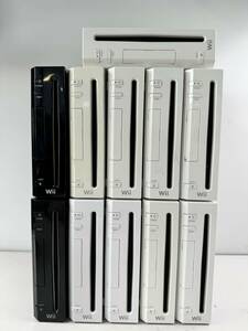 ♪【中古】Nintendo Wii 本体 11台 まとめ 任天堂 ニンテンドー ゲーム機 動作未確認 ジャンク ＠100(2)