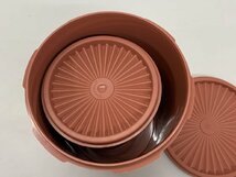 【O-6127】TUPPER WARE タッパーウェア グランプリデコレーターL＆M ピンク系 2点セット まとめ 現状品【千円市場】_画像8