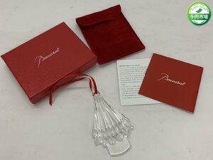 【N-5724】Baccarat バカラ クリスマスオーナメント 2016年 Noel 2016 CRYSTAL クリスタル 箱付き 現状品【千円市場】