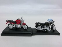 【WI-0017】2台セット WELLY 1/18スケール BMW R1100 R / BMW R100 S 完成バイクモデル 台座 ケースおまけ 現状品【千円市場】_画像3