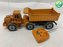 【YL-0070】TRUCK ラジコン トレーラー 重機 トラック 玩具 リモコン はたらくくるま 現状品【千円市場】_画像1