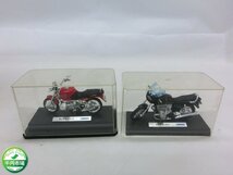 【WI-0017】2台セット WELLY 1/18スケール BMW R1100 R / BMW R100 S 完成バイクモデル 台座 ケースおまけ 現状品【千円市場】_画像1