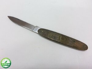 【HW-8029】PARKER CUT フォールディングナイフ 折り畳みナイフ アウトドア キャンプ 現状品【千円市場】