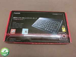 【NA-2974】未使用 超コンパクトキーボード TK-FCM006BK エレコム 82Key Membrane 小型 USB接続 ケーブル1.5ｍ 現状品【千円市場】